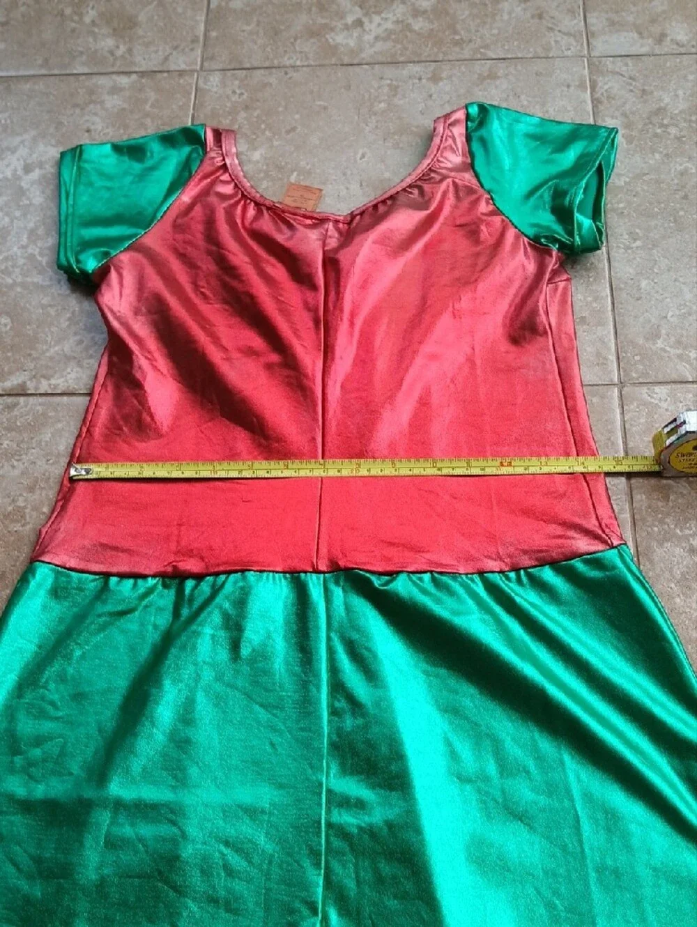 Teen Titan Robin Metallic Superhero Mini Dress Cosplay Halloween Costume
